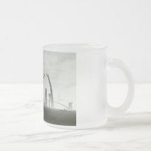 Stylized främmande stadsmugg