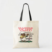 Styra av grilla tote bag