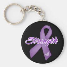 Styrka - Gistcancermedvetenhet Nyckel Ring