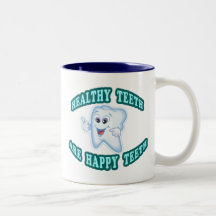 Sunda tänder är lyckliga tänder kaffe mugg