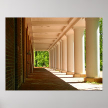 Sunlight Through Columns Poster