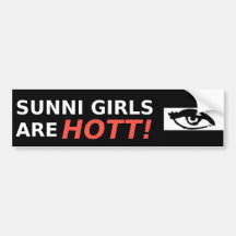Sunni flickor är hott! bildekaler
