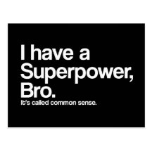 Sunt förnuftSuperpower Vykort