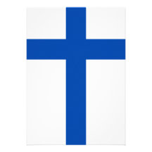 Suomen Lippu - flagga av Finland Individuella Inbjudningskort