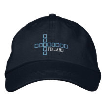 Suomi arga Hattu - finlandssvensk flaggahatt