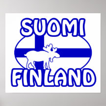 Suomi Finland affisch