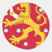 SUOMI - FINLAND RUNDER AUFKLEBER