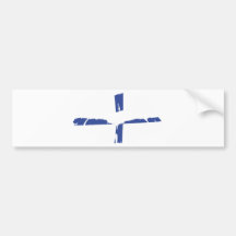 suomi för finland läppstiftflagga bildekal