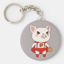 Superduper Piggy Nyckelring