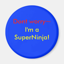 SuperNinja! Kylskåpsnagnet