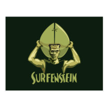 Surfa Halloween Frankenstein Vykort