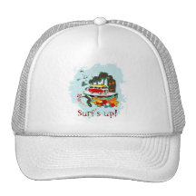 Surfa upp! Strandplats Mesh Kepsar