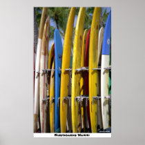 Surfingbrädor Waikiki Print