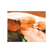 Sushi japansk cuisine kanvasduk med gallerikvalitet 