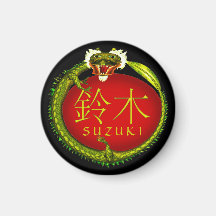 Suzuki Monogramdrake Kylskåpmagneter