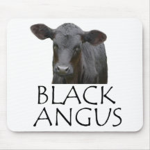 Svart Angus Mus Mattor