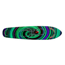 Svart änkaold schoolskateboard