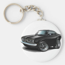 Svart bil 1967-69 för Barracuda Nyckelring