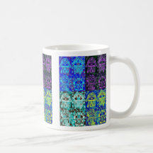 Svart & blått Hamsa Kaffe Kopp