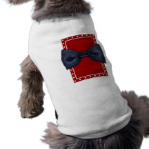 Svart Bowtie hund tröja
