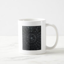 Svart bullseye (svart minimalism) mugg