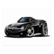 Svart cabriolet för SSR Vykort