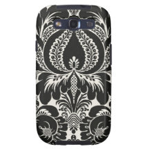 Svart damastast design samsung galaxy s3 skal