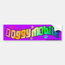 Svart Doggymobile bildekal