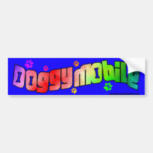 Svart Doggymobile bildekal