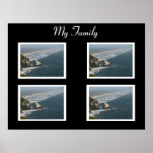 Svart familjaffisch