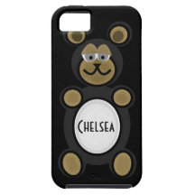 Svart fodral för björniPhone 5 iPhone 5 Case-Mate Skydd