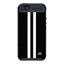 Svart fodral för Monogramrandiphone 5 för man skinit fodral