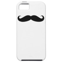 Svart Fodral-Kompis för mustaschiPhone 5 fodral iPhone 5 Case-Mate Cases