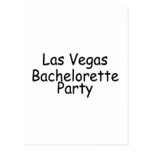 Svart för brudLas Vegas Bachelorette party Vykort
