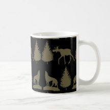 Svart för solbränna för träd för gräs för vildälgv kaffe koppar