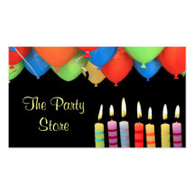 Svart för visitkort för partylagerstearinljus