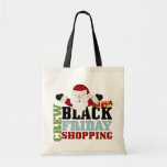 Svart fredagshoppingbesättning tote bag