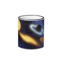 Svart hål och stjärna kaffe kopp