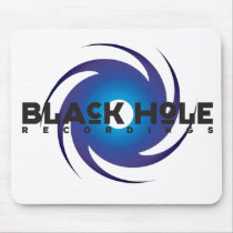 Svart hålinspelningar "blått" Mousepad musmattor