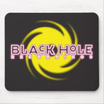 Svart hålinspelningar "neon" Mousepad musmattor