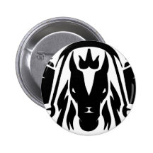 Svart hästar pins