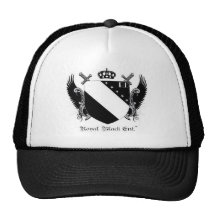 Svart hatt för royal mesh kepsar