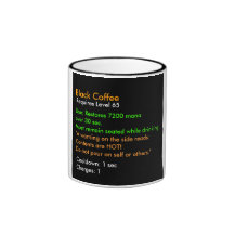 Svart kaffe kaffe mugg