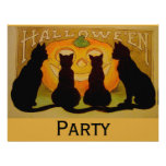 Svart katt Halloween Anpassade Inbjudan