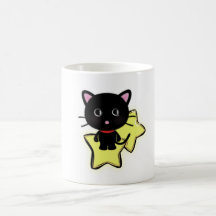 Svart katt mugg