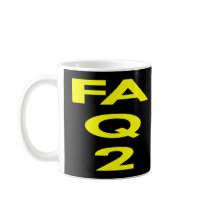 Svart knull U 2 för Fa Q 2 Kaffe Mugg