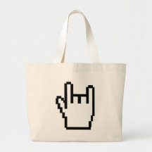 svart metall-huvud symbol tote bag