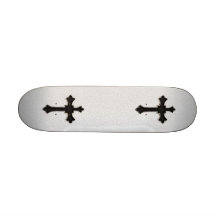 Svart metallkor skate deck