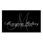 Svart Monogramanpassadevisitkort