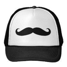 Svart mustasch- eller svartMoustache för roliga gå Trucker Keps